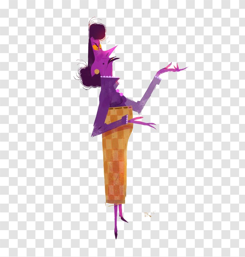 Model Sheet Drawing Character Illustration - Purple - Wicked Woman Transparent PNG
