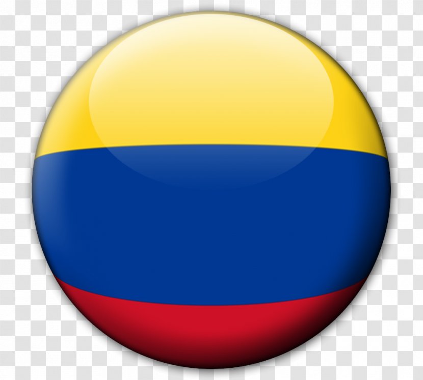 Flag Of Colombia Peru Country - Sphere Transparent PNG