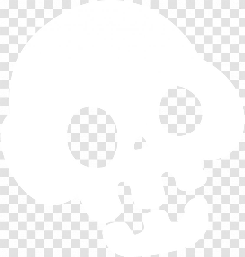 Skull Halloween - Black - White Transparent PNG