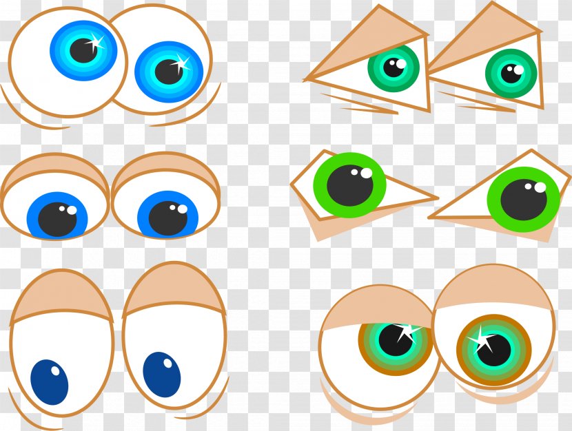 Eye Cartoon Clip Art - Silhouette - Images Of Eyes Transparent PNG