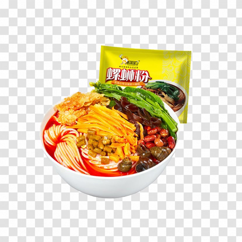 Haohuanluo Luosi Fen Instant Noodle Luosifen Bolinus Brandaris Pungency - Meal - Bagged Bowl Of Snail Powder Transparent PNG