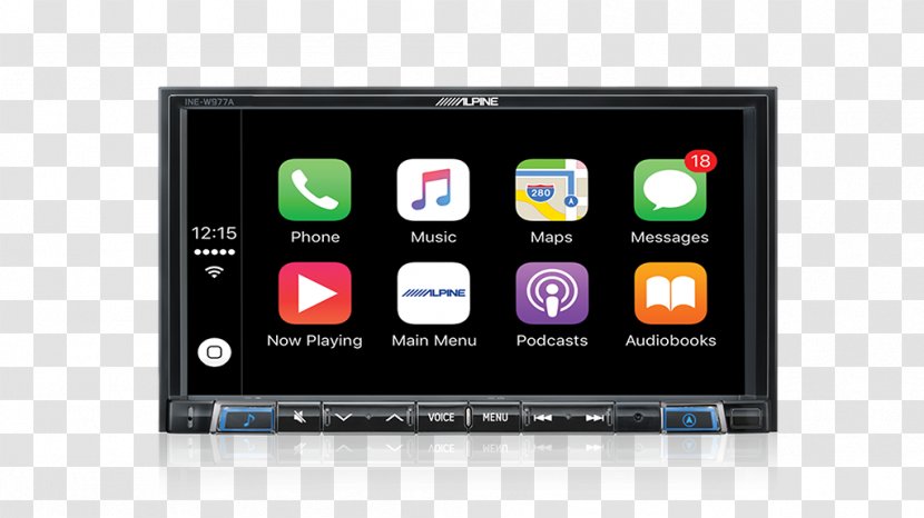 CarPlay Alpine Electronics Android Auto BMW - Media Player - Car Transparent PNG