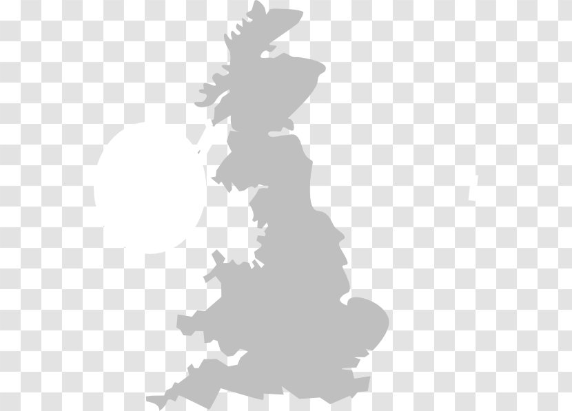 England Map Clip Art - Black - UK Transparent PNG