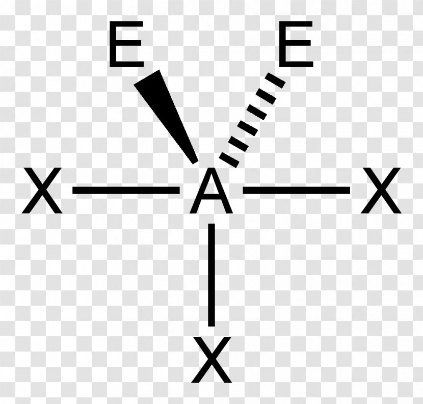 VSEPR Theory Chemistry Molecular Geometry Molecule Lewis Pair - Black - 2d Transparent PNG