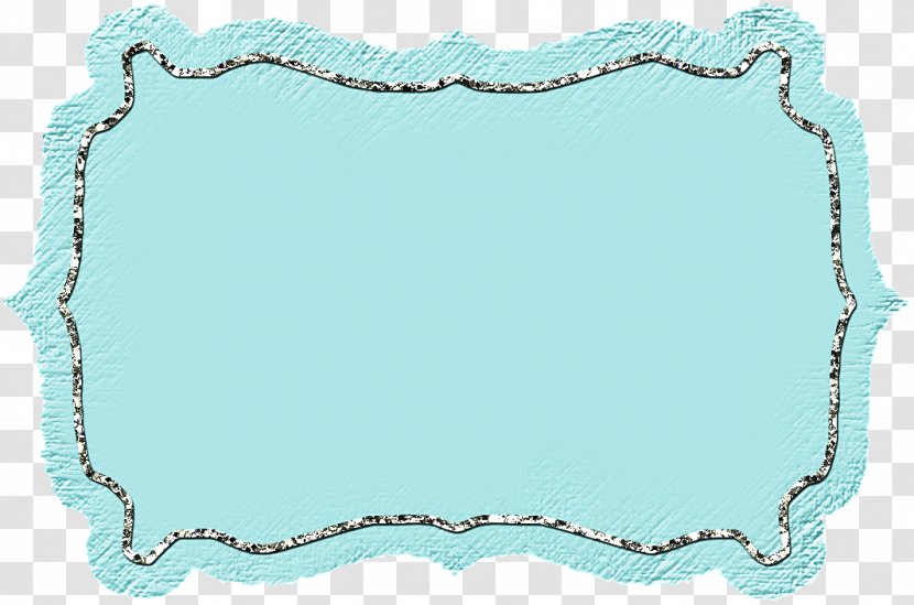 Turquoise Teal Area Rectangle Picture Frames - Tags Transparent PNG