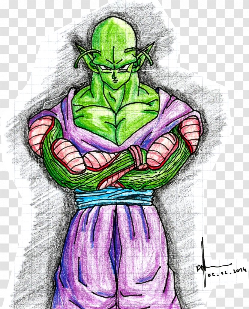 Piccolo Goku Drawing Sketch - Mythical Creature Transparent PNG
