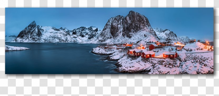 Hamnøy Lofoten Arctic Dzień Polarny Poly - Glacial Landform - Aurora Boreal Transparent PNG