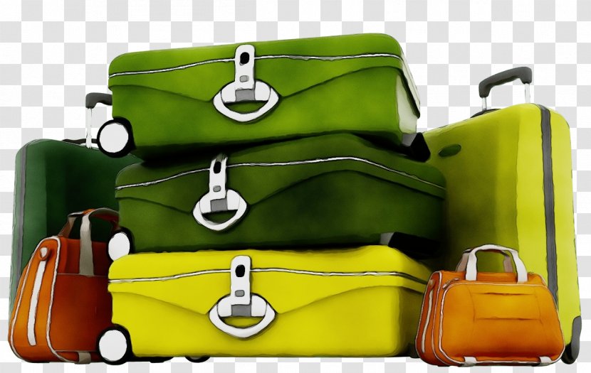 Bag Green Yellow Handbag Baggage - Suitcase Fashion Accessory Transparent PNG