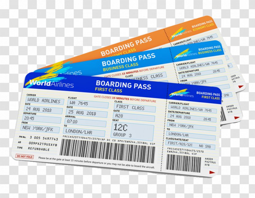 Airplane Flight Air Travel Airline Ticket - Stock Photography Transparent PNG