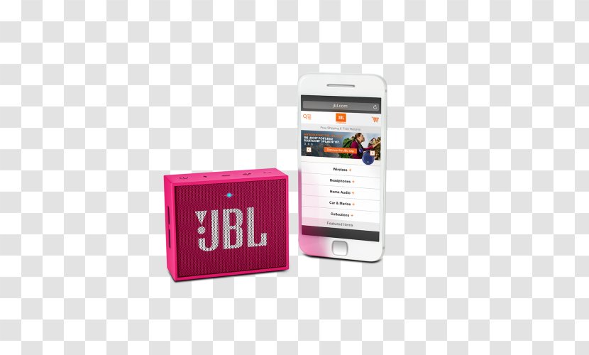 JBL Go Loudspeaker Wireless Speaker Audio - Technology - Phone Pink Transparent PNG