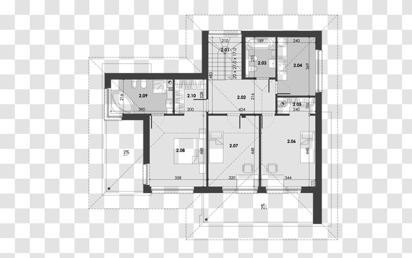 Floor Plan House - Elevation Transparent PNG