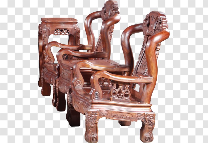 Chair Antique Carving Furniture Achiote - Wooden Chairs Transparent PNG