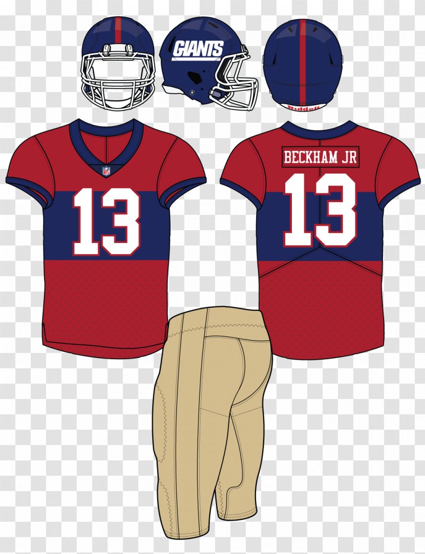 Sports Fan Jersey New York Giants NFL Cheerleading Uniforms T-shirt Transparent PNG