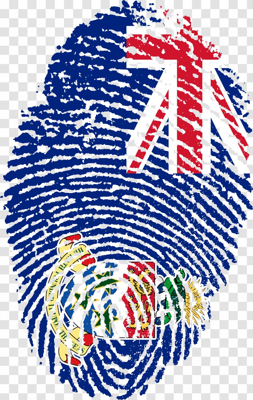 Fingerprint Flag Of The Cayman Islands Australia - Tuvalu - Finger Print Transparent PNG