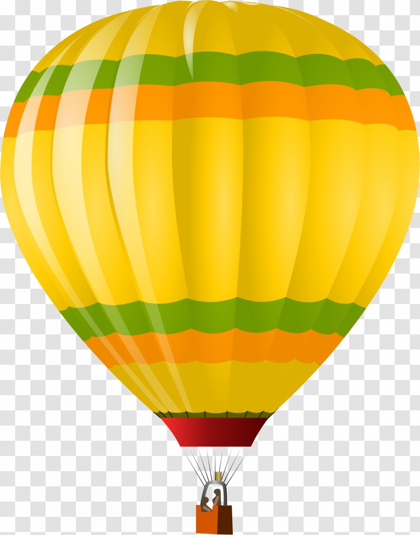 Air Travel Hot Balloon Clip Art - Orange - Parachute Transparent PNG