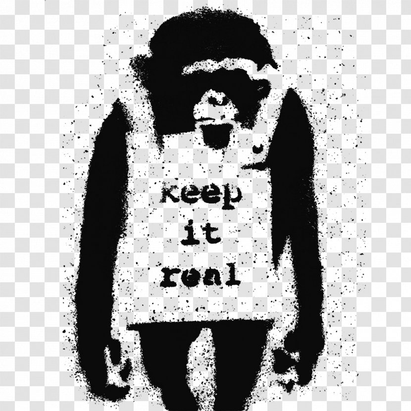 Banksy Graffiti Stencil T-shirt Artist - Icon Transparent PNG