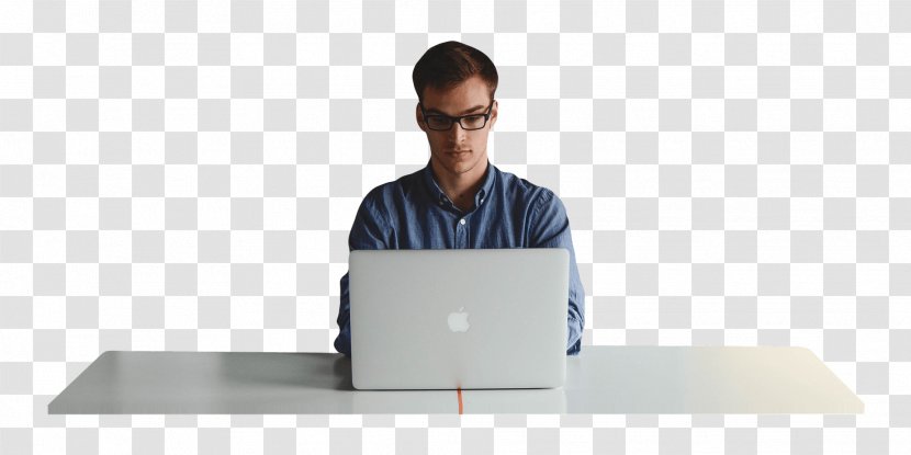 Laptop - Working Transparent PNG