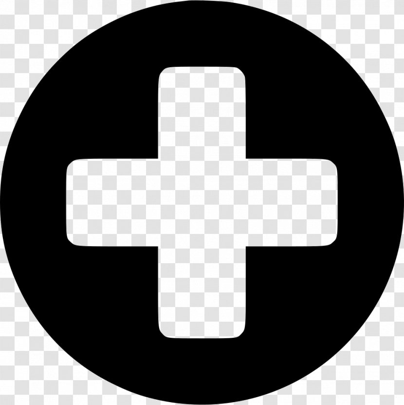 Medicine Health Care - Black And White - Red Cross Transparent PNG