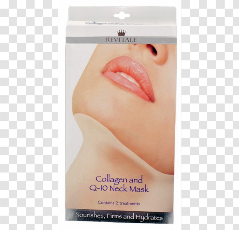 Mask Collagen Neck Coenzyme Q10 Face - Eyelash Transparent PNG