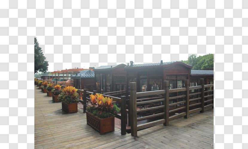 Roof Property Walkway Fence - Stall - Nansha Wetland Cruise Ship Terminal Transparent PNG