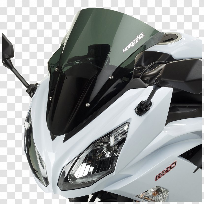 Motorcycle Accessories Windshield Car Fairing Kawasaki Ninja 650R - Motor Vehicle - Venom Transparent PNG