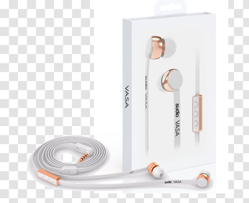 Sudio Vasa IOS Earphones White Headphones VASA Bla Écouteur - Sound Transparent PNG