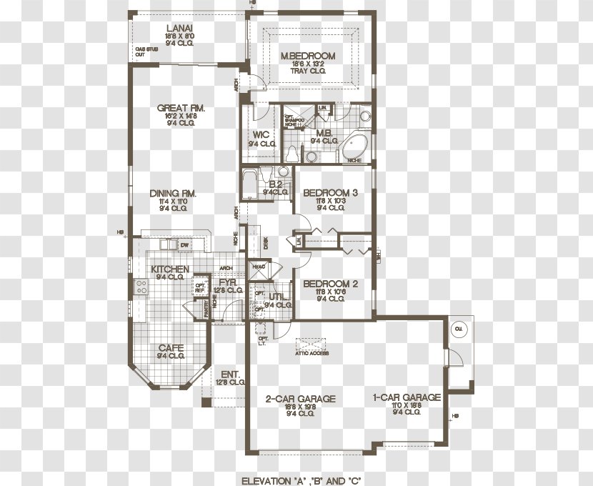 Floor Plan Technical Drawing - Park Transparent PNG