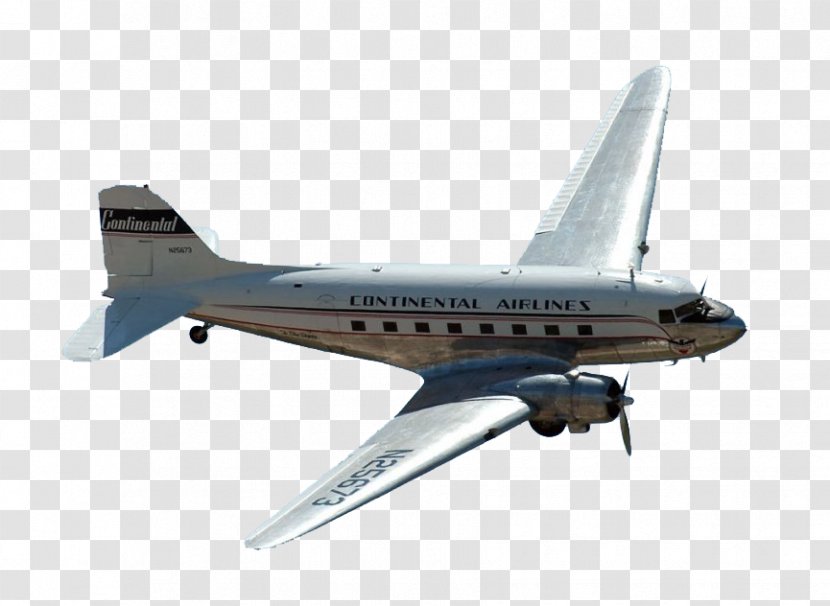 Douglas DC-3 DC-2 C-47 Skytrain Boeing C-40 Clipper Air Travel - C40 - United Airlines Continental Transparent PNG