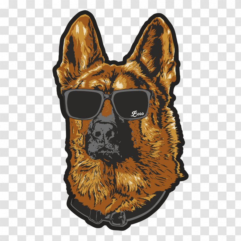 Dog Breed German Shepherd Snout Paw - Glasses - Dackel Transparent PNG
