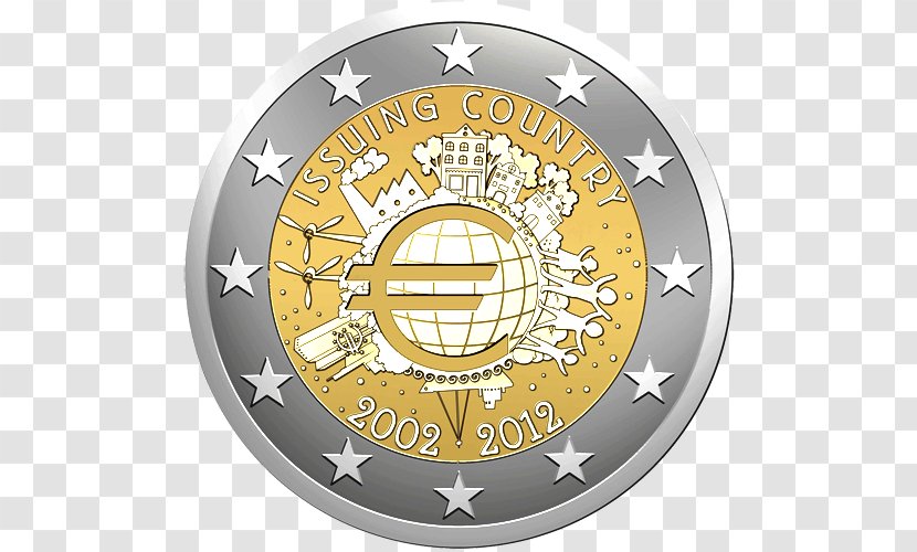 European Union 2 Euro Coin Commemorative Coins - 2012 Transparent PNG