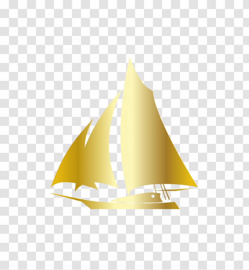 Cartoon - Sail - Vector Hand Painted Sailboat Transparent PNG