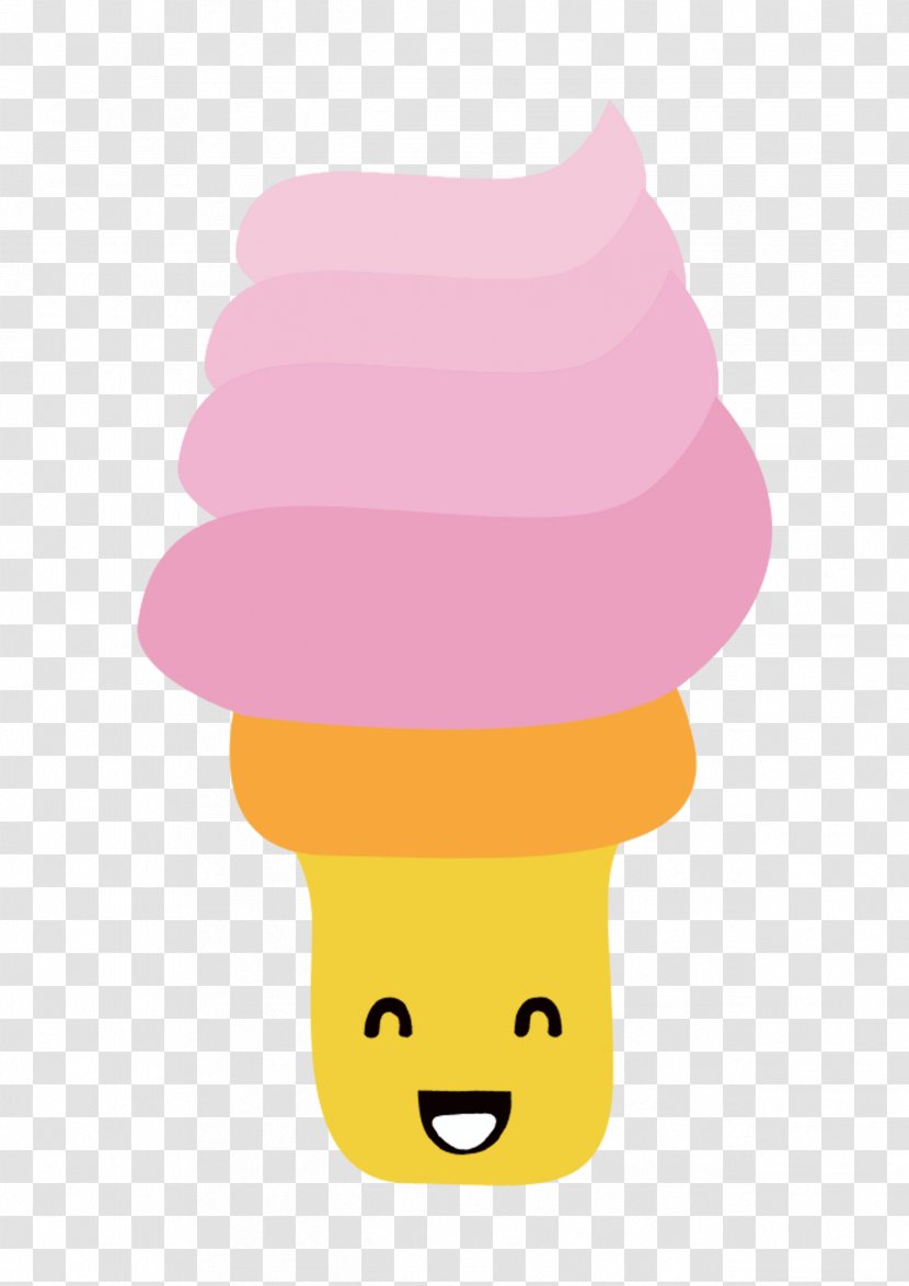 Ice Cream Cone Cartoon Illustration - Food Transparent PNG