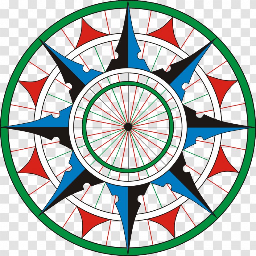 Compass Rose Wind Clip Art - Dartboard Transparent PNG