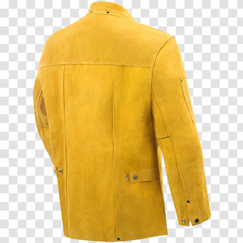 Cowhide Leather Jacket Coat - Carbonization Transparent PNG