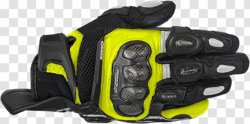 Glove Alpinestars Leather Motorcycle Carbon Transparent PNG