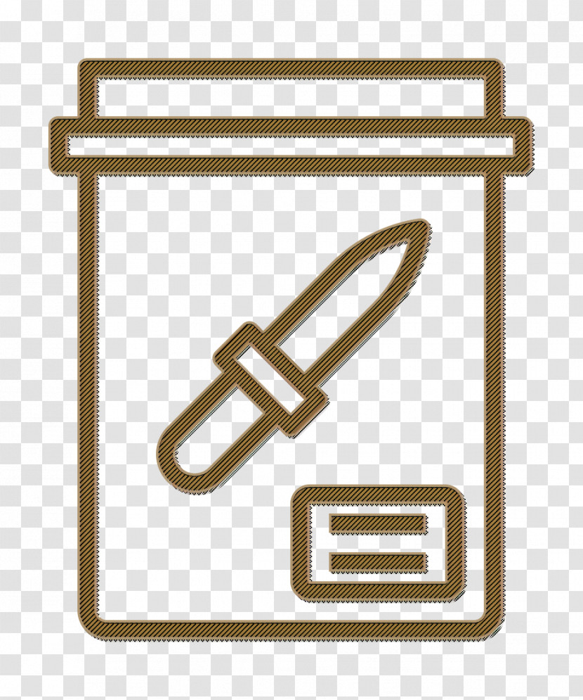Evidence Icon Knife Icon Crime Icon Transparent PNG