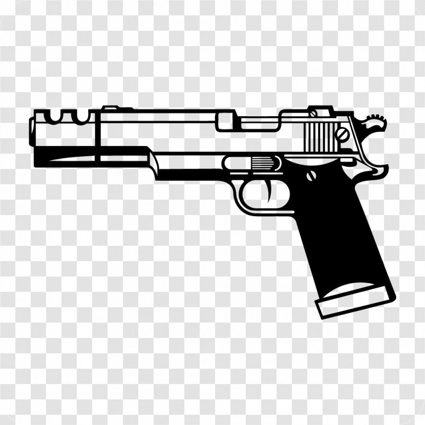 Firearm Pistol Handgun Clip Art - Heart - Hand Gun Transparent PNG
