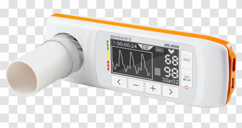 Spirometry Spirometer Medicine Respiratory System Pulse Oximetry - Medical Equipment - Conspicuous Transparent PNG