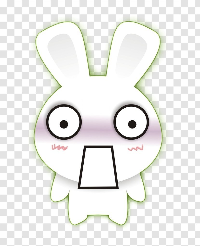 White Rabbit Easter Bunny Drawing - Cartoon Transparent PNG