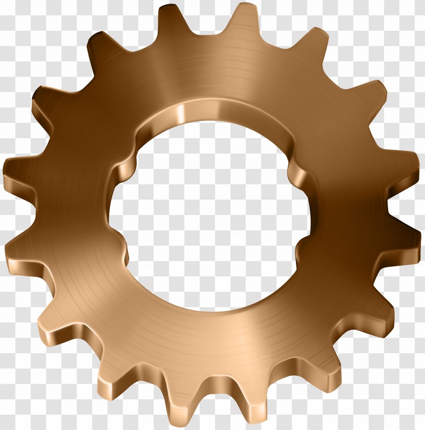 Icon Gear Font Awesome Metal - Industry - Copper Transparent Clip Art Image Transparent PNG