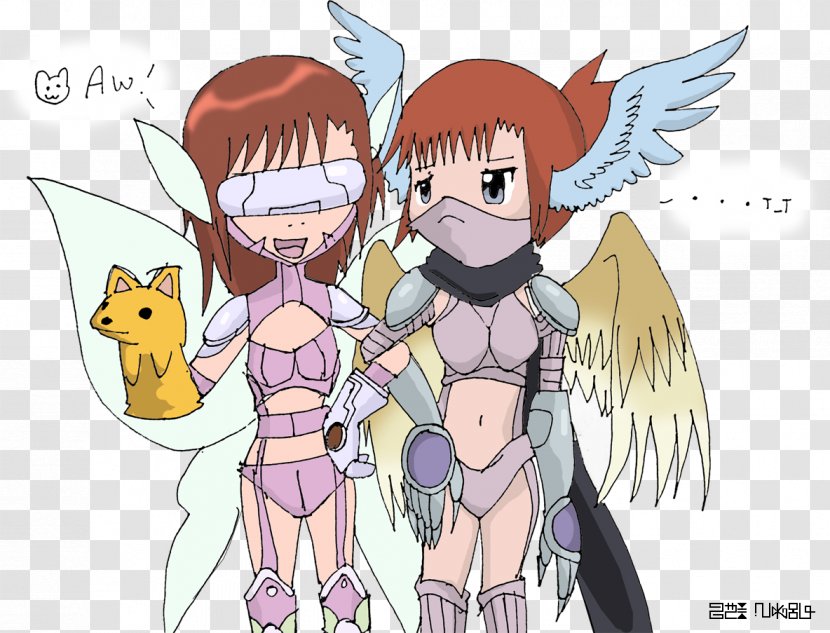 Rika Nonaka Patamon Zoe Orimoto Cosplay Digimon - Silhouette Transparent PNG
