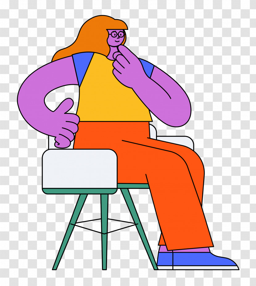 Chair Furniture Sitting Purple Meter Transparent PNG