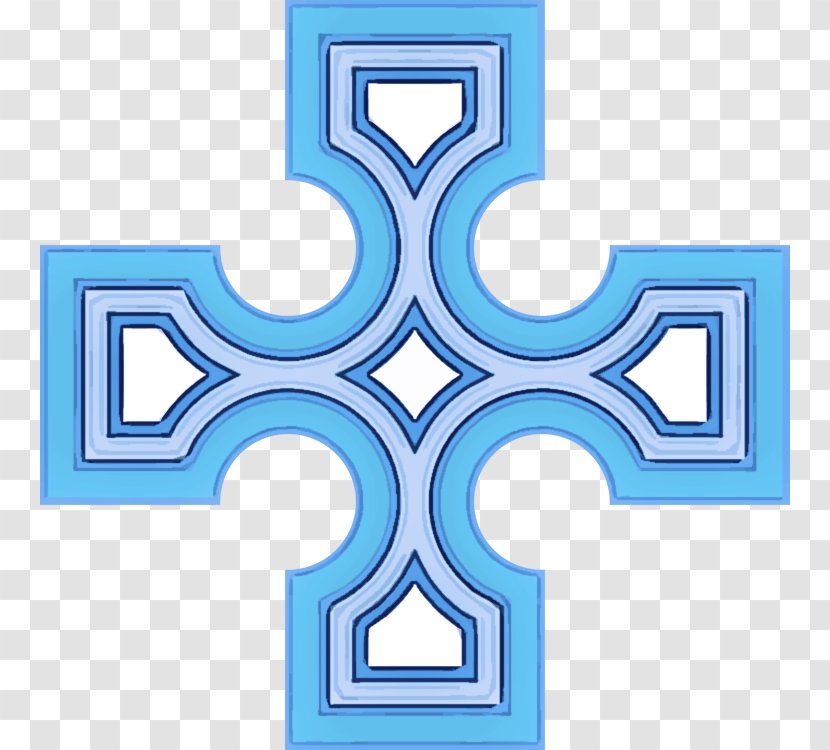Cross Turquoise Symbol Pattern Transparent PNG