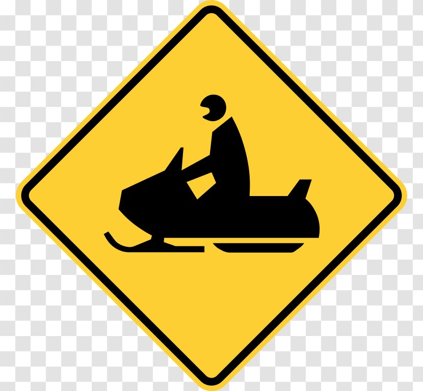 Traffic Sign Snowmobile Warning Manual On Uniform Control Devices Yamaha Motor Company - Vehicle - Symbol Transparent PNG