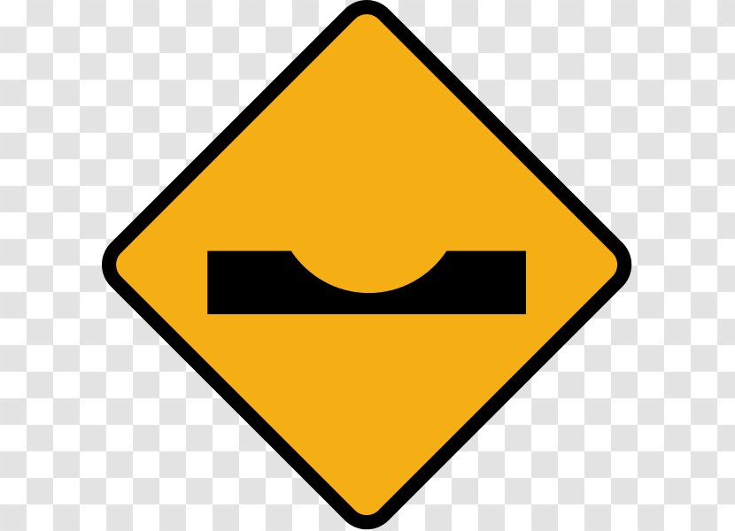 Traffic Sign Road Warning Diamond - Code - Depression Transparent PNG