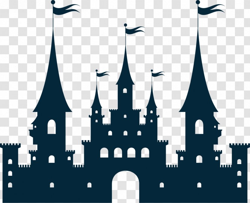 Castle Silhouette Clip Art - Wall Decal - The Stately Palace Transparent PNG