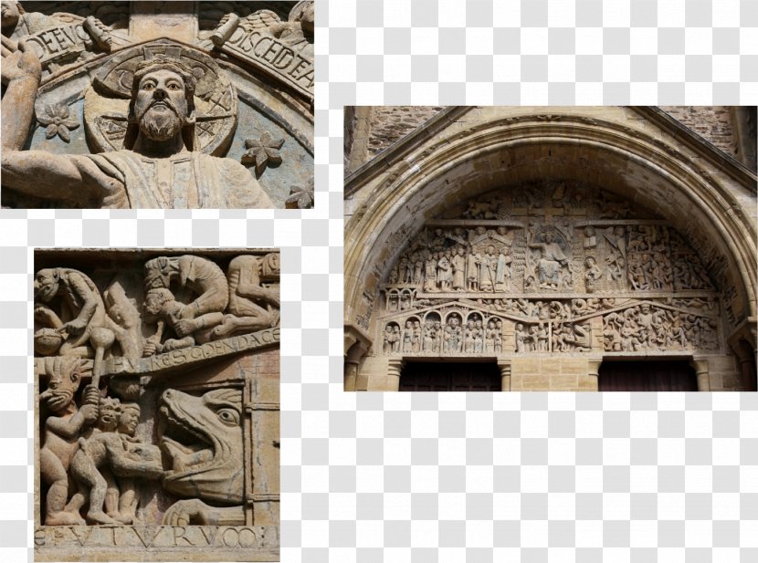 Abbey Church Of Saint Foy Romanesque Architecture Art Gothic - Tympanum - Kaaba Transparent PNG
