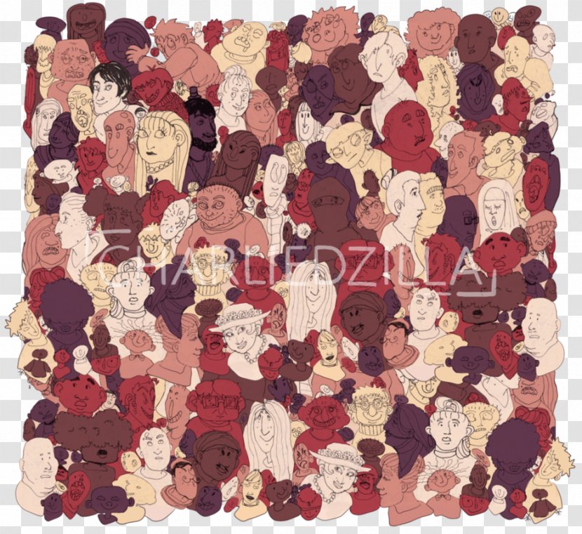 Brown Maroon Textile Pattern - Party People Transparent PNG