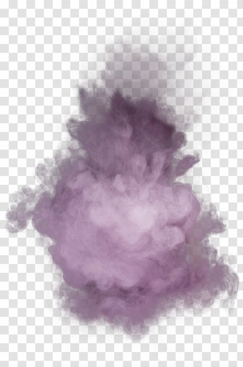 Dust Explosion Haze - Cartoon - Purple Powder Explosive Material Transparent PNG