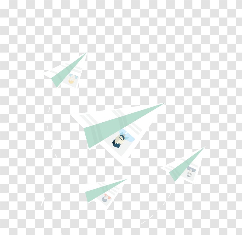 Turquoise Line Angle - Wing Transparent PNG